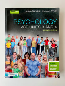 Psychology VCE Units 3 & 4 Seventh Edition Text Book