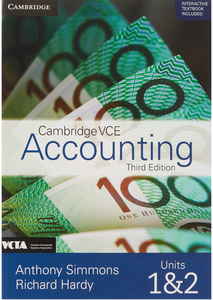 Accounting VCE Units 1 & 2 Third Edition Text Book