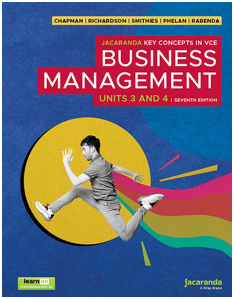 Business Management VCE Units 3 & 4 Seventh Edition Text Book