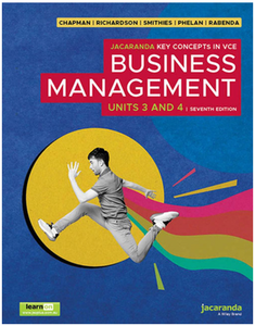 Business Management VCE Units 3 & 4 Seventh Edition Text Book